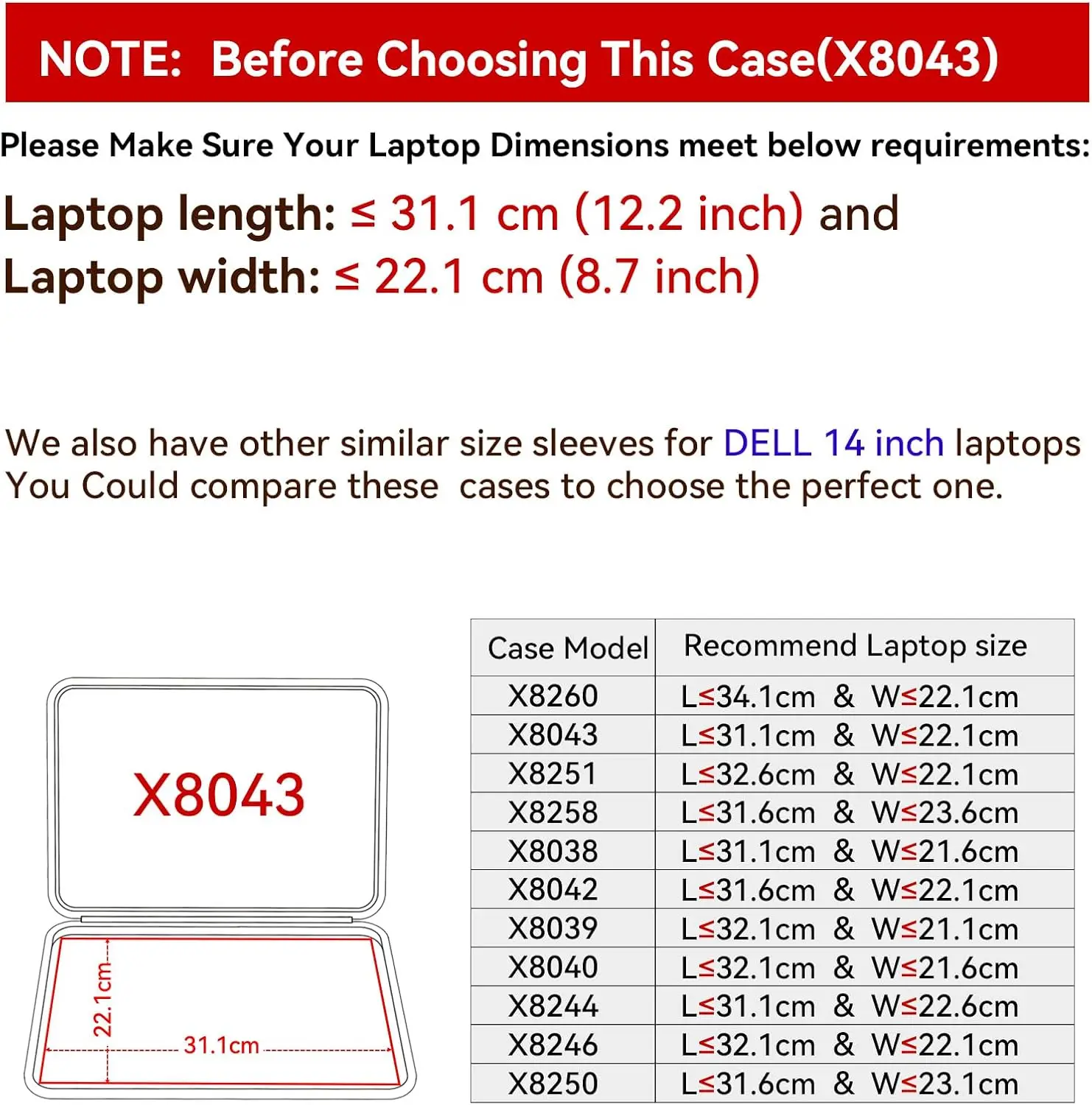 Smatree Capa protetora rígida de EVA para laptops DELL Pro 14 Plus P1425/PB14250, DELL Pro14/Pro Max 14, Inspiron 14 5441 de 14"