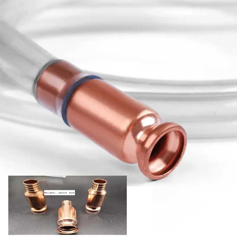 1Piece Red Copper Siphon Refueling Gas Siphon Pump Gasoline Fuel Water Shaker Siphon Safety Self Priming Hose Flexible