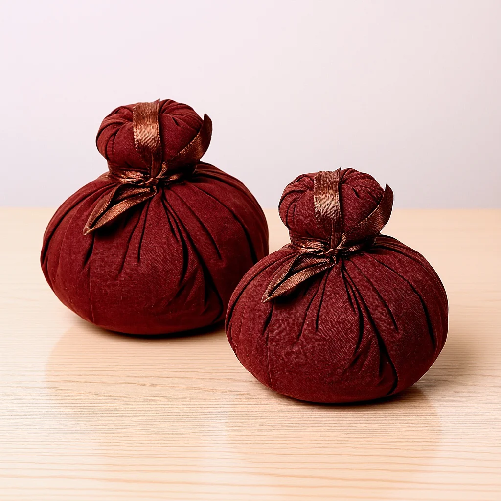 

2pcs Herbal Balls Warming Massage Compress Chinese Medicine Bath Wormwood Spa Portable Massager Acupressure Treatment Home