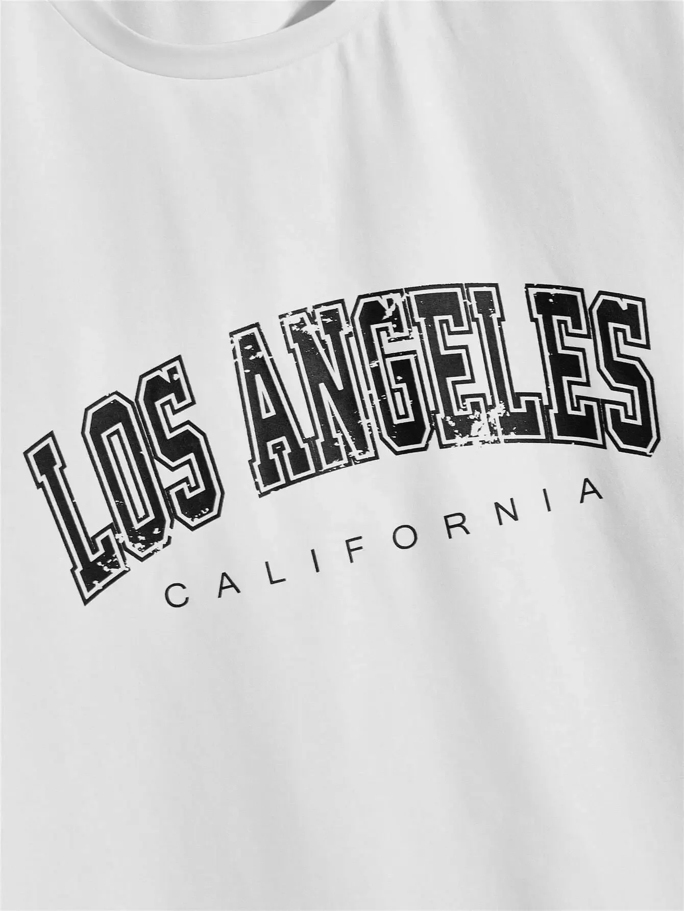 Los Angeles, California American City Letter magliette uomo vestiti oversize estate cotone top Casual Tee manica corta allentata