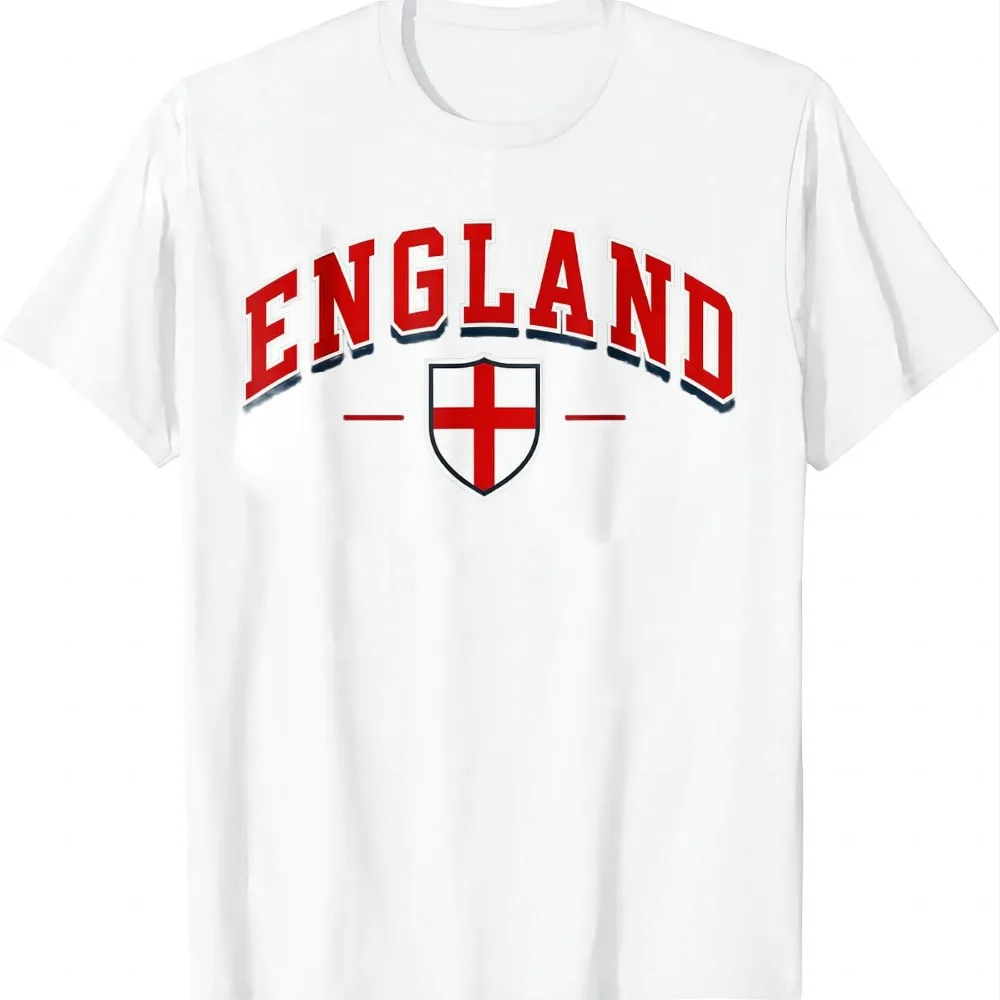 England English St George Flag T-Shirt Unisex Summer Streetwear Tops Graphic T Shirts Vintage Clothes Camiseta Hombre