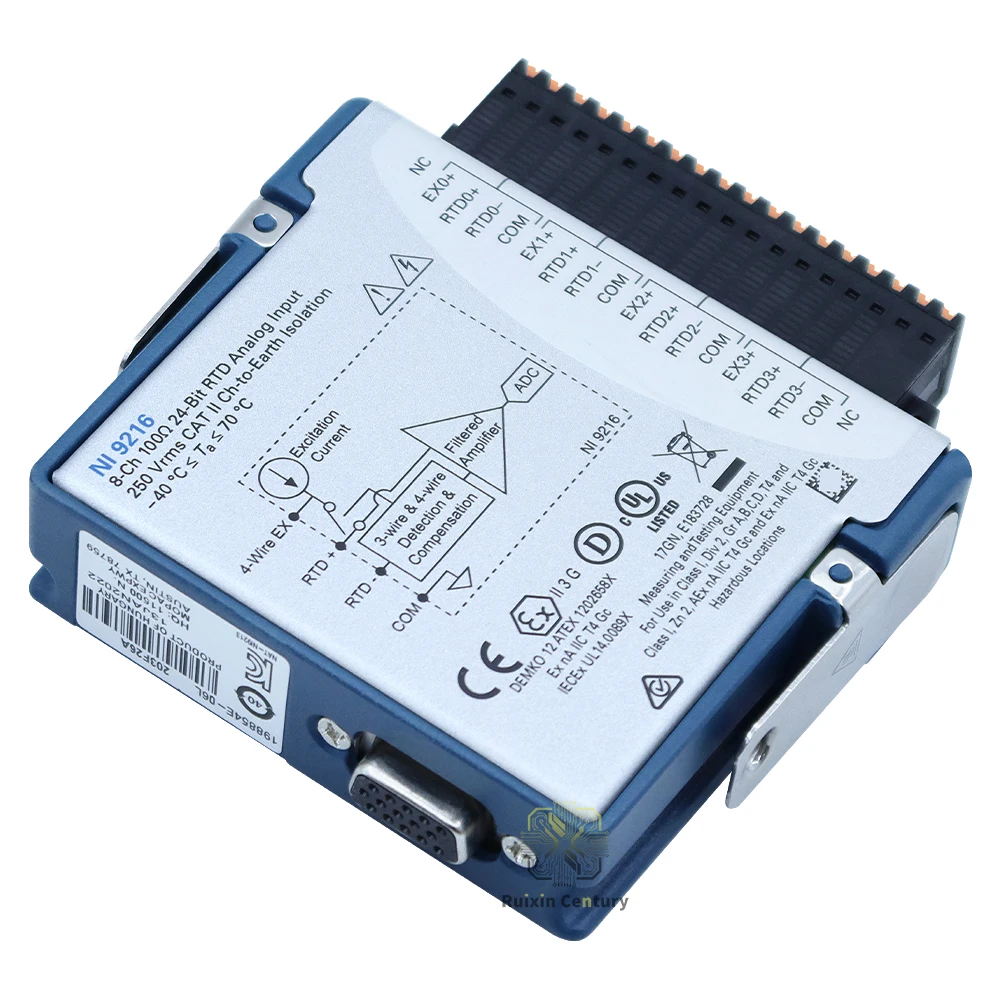 FOR NI 9216 RTD Input Module Tester 4-Channel 24-Bit High-Precision Galvanically Isolated Board for CompactDAQ/RIO Genuine