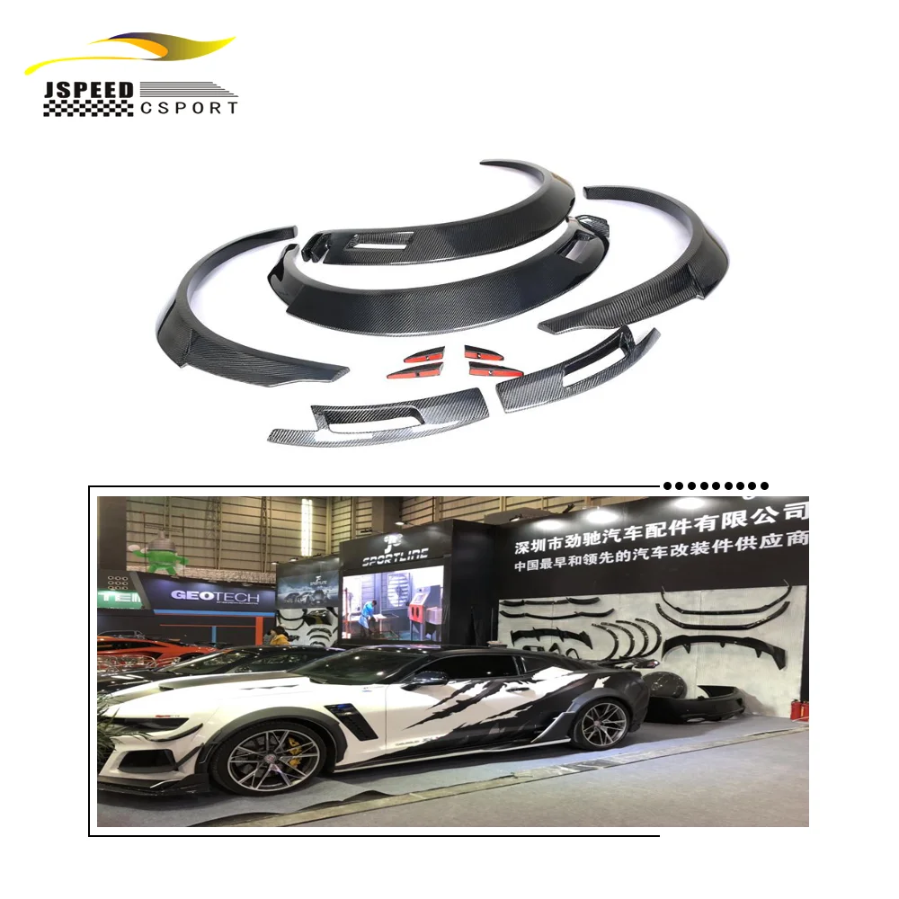 

Suitable for The genuine CAMARO carbon fiber mudguard flared mouth is suitable Suitable for the Chevrolet CAMARO 2016-2019
