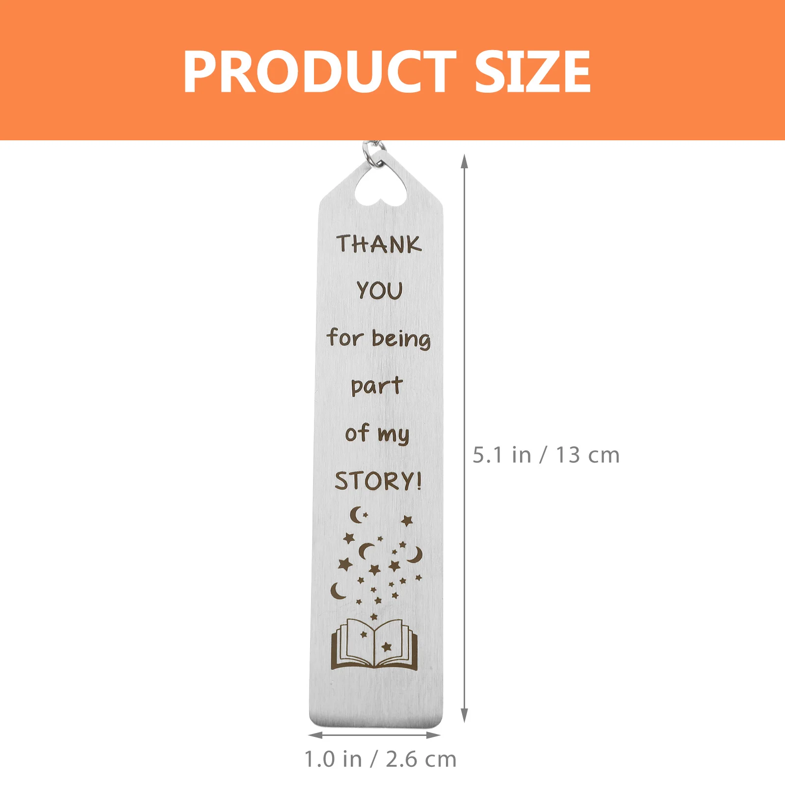 

Stainless Steel Creative Bookmark Lightweight Book Mark Decorative Gift for Readers Students Bookmark Bookmarks