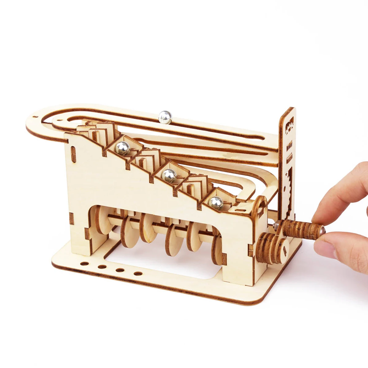 

3D Wooden Puzzles For Adults Climb Marble Run Handmade DIY Model Kits With Mechanical Puzzles Birthday Or Christmas Gifts