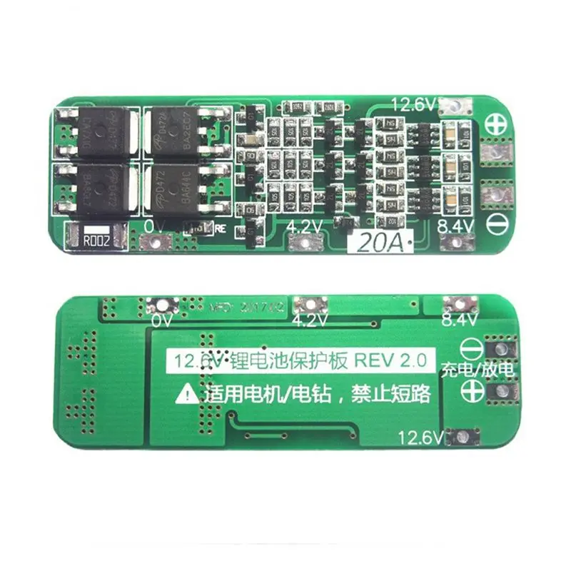 N82R 5PCS 3 Serail 3S 20A Li- Lithium Battery 18650 Protection Board PCB BMS 12.6V Cell