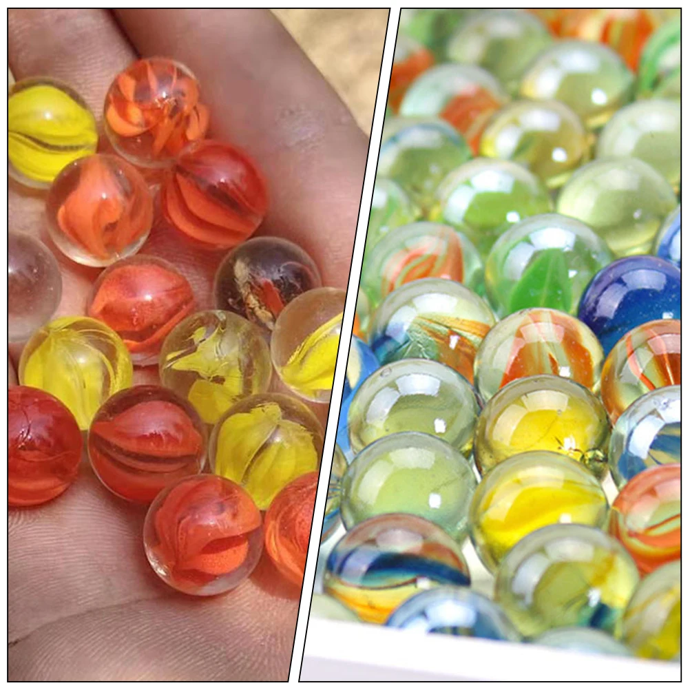 

100 Pcs Marble Decoration Decorations Toys Decorate Marbles Bulk Round Glass Decorative Child