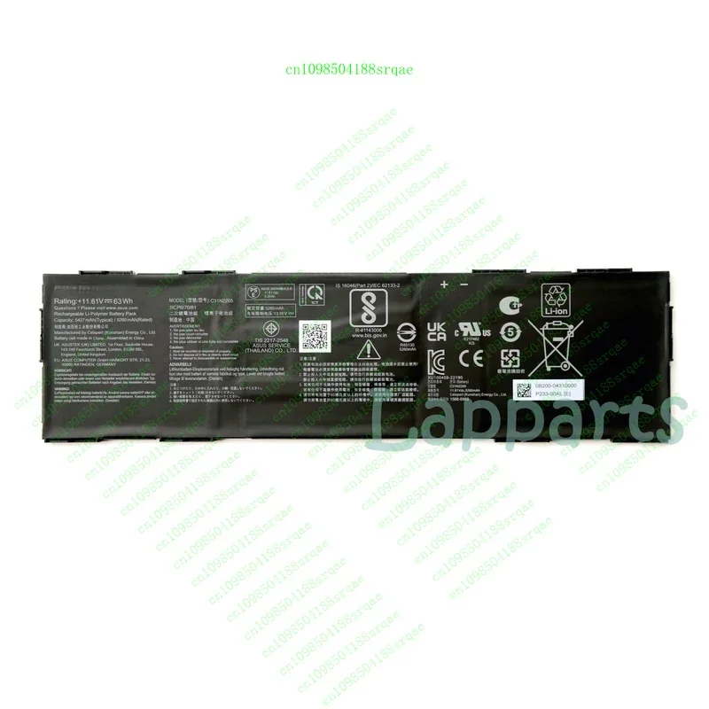 

Оригинальный аккумулятор C31N2205 для Asus Chromebook Vibe CX34 Flip CX3401FBA CM3401FFA% тест 100