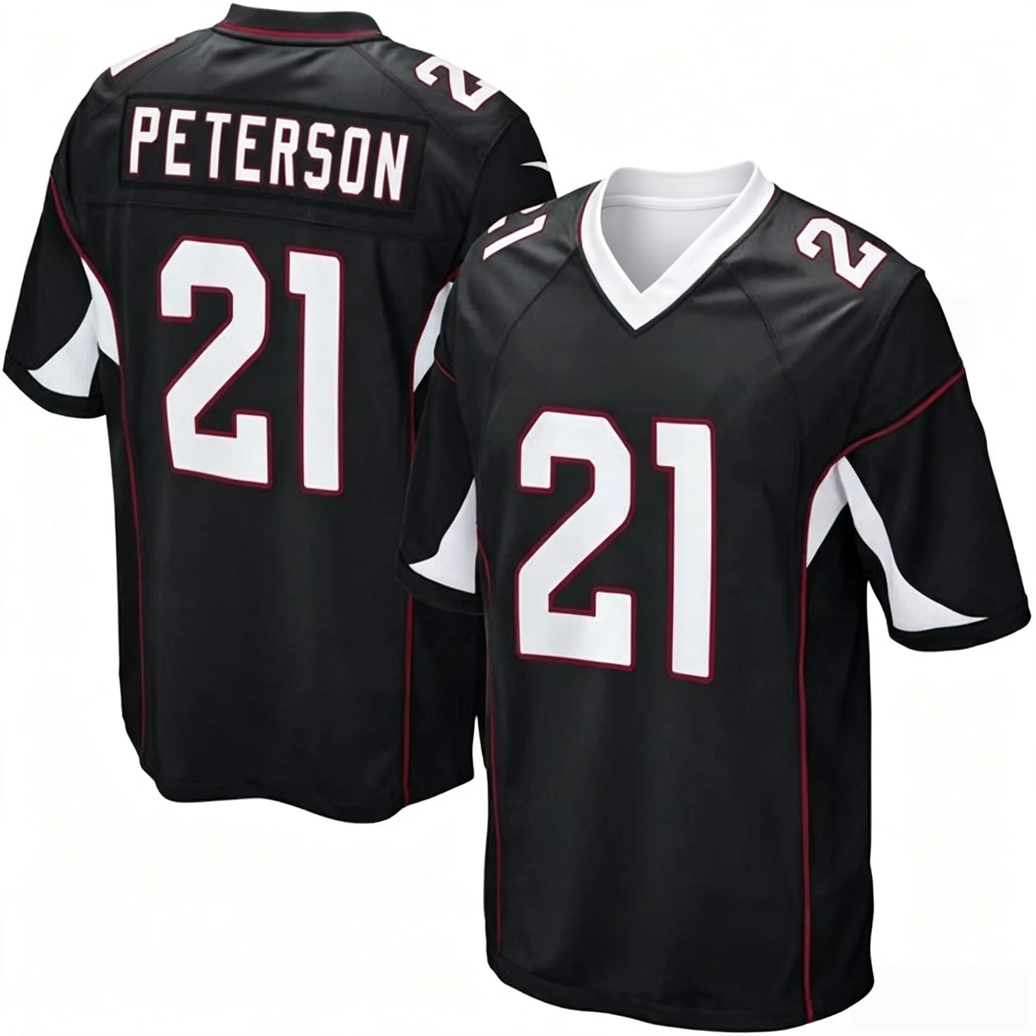 Männer # 10 Hopkins Arizona Cardinals Rotes Heim-Fußballtrikot, weiße Nummer, kurzärmlig, Spiel-Fan-Uniform, passend für die ganze Familie – Detail 5