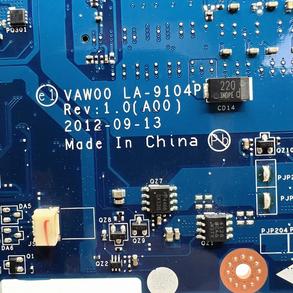 لديل انسبايرون 3521 5521 اللوحة الأم للكمبيوتر المحمول مع I3 I5 I7 CPU VAW00 LA-9104P HM76 DDR3L MB ed شحن سريع #3