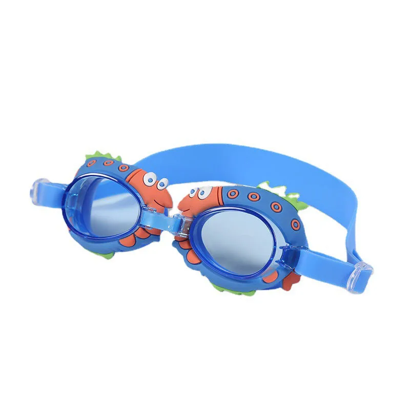 Children Hd Swimming Goggles Silicone PC Unisex Water And Fog Proof Eye-protecting Swimming Goggles with 3D Stereoscopic Circle