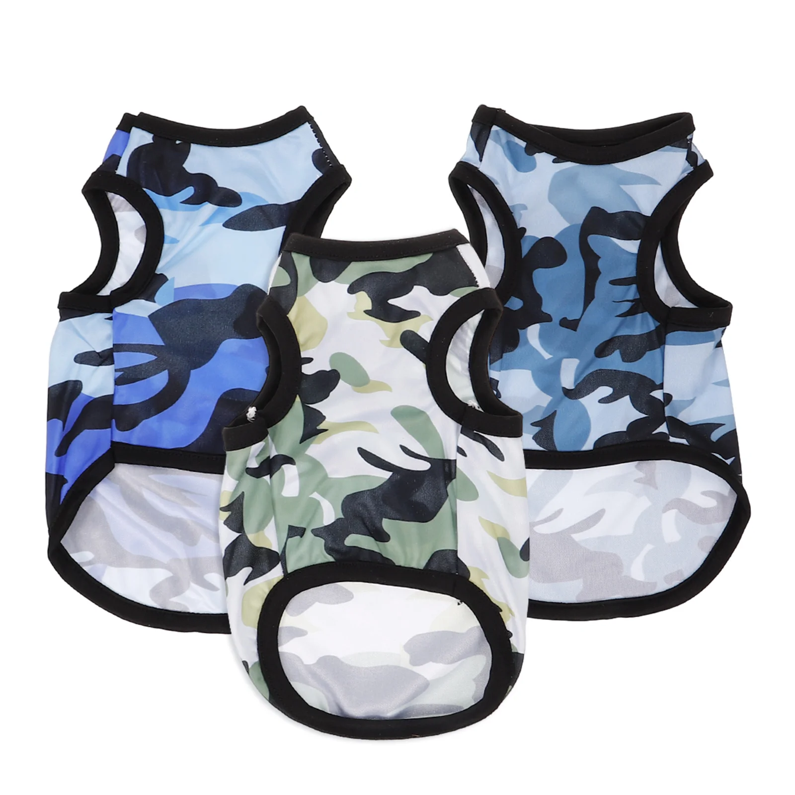 

3 Pcs Pet Vest Dog Clothes for Daily Wear Puppy Outfits Dog's Sleeveless Dogs Accessories Apparel Polyester Shirts Breathable