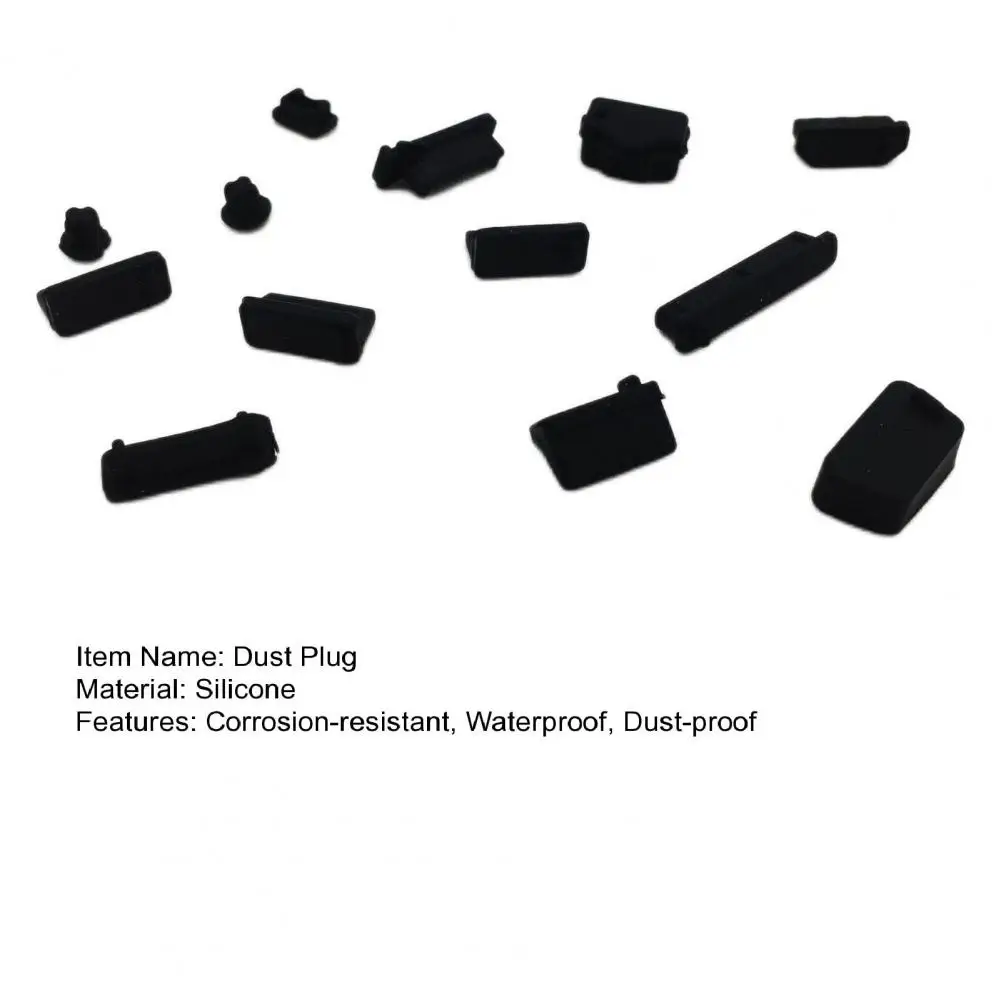 13 Pcs Anti dust Plugs Portable Waterproof Plug Stopper Mini Laptop Universal USB Dust Plugs for Computer Accessories