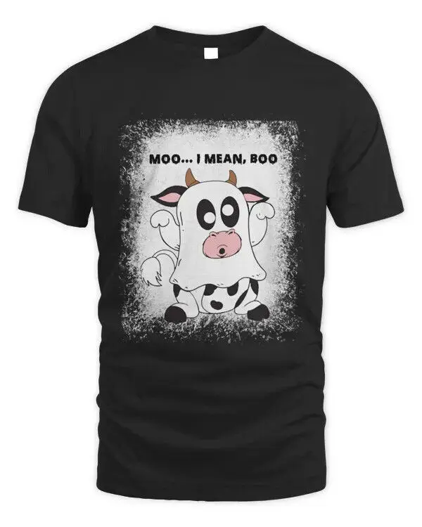 Ghost Cow Moo I Mean Boo  T-Shirt - Unisex Standard T-Shirt