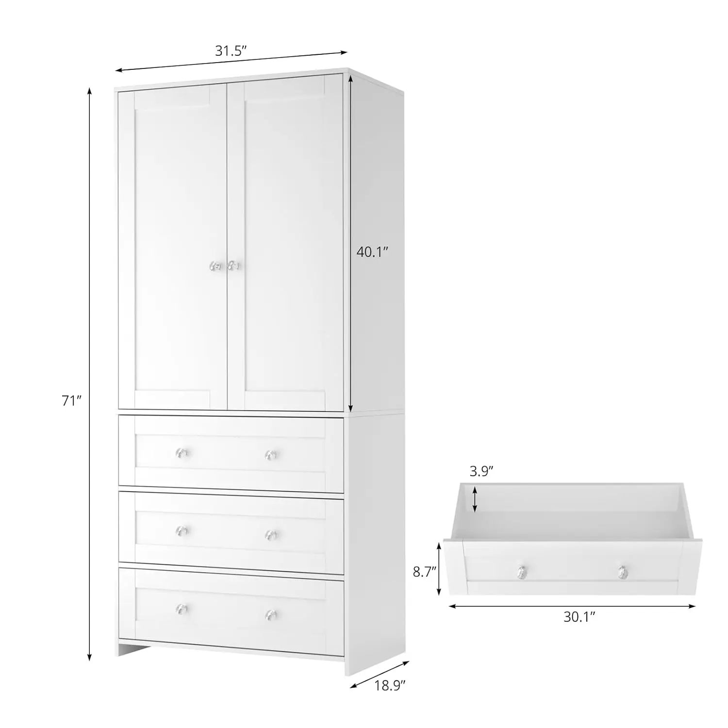Thumbnail 2 - #1 Compare Armoires & Wardrobes Before You Buy