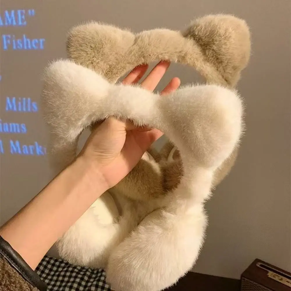 Orejeras de gato bonitas a prueba de viento, cubiertas cálidas para las orejas para invierno, protección para los oídos retráctil plegable para mujeres y niñas