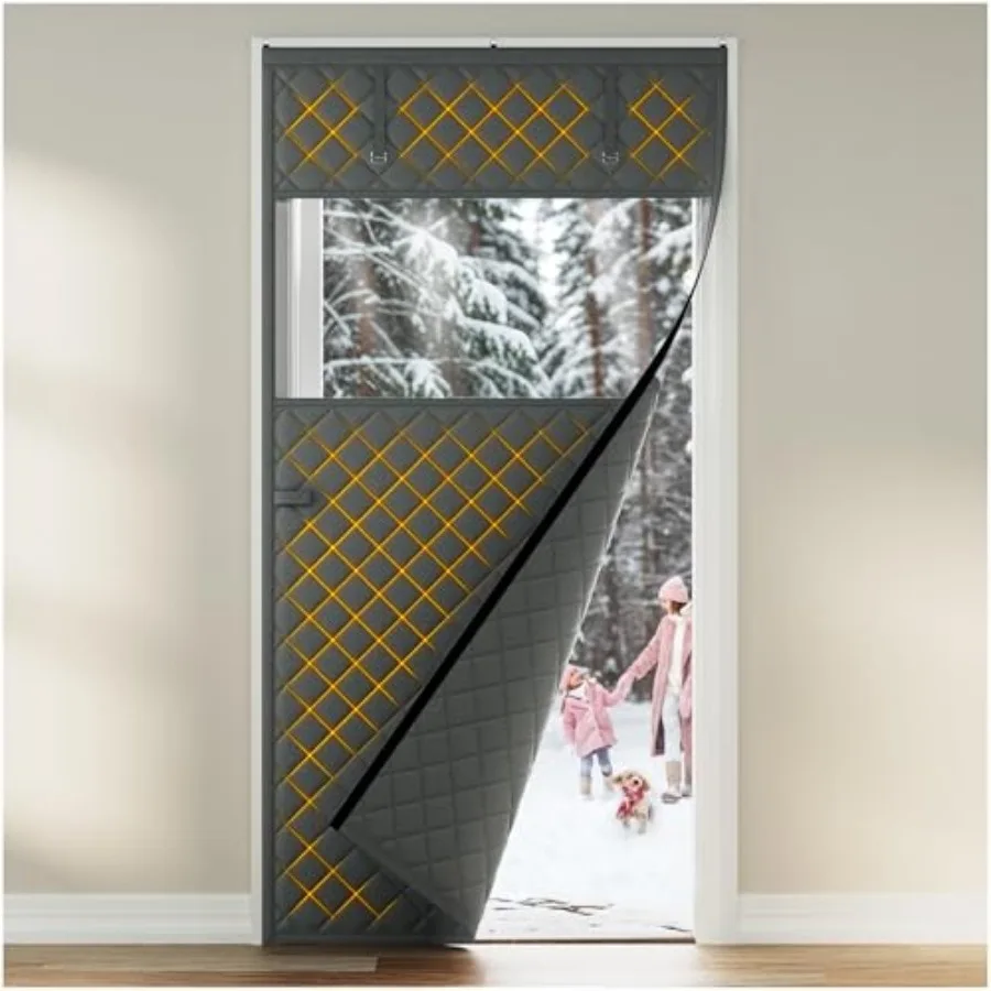 

Thermal Insulated Curtain s 32 x 80 Inch, Oxford Cloth Thicken Cotton Fiber, Curta 35" x 82", Sgle Pcs Screen sulation Cover to