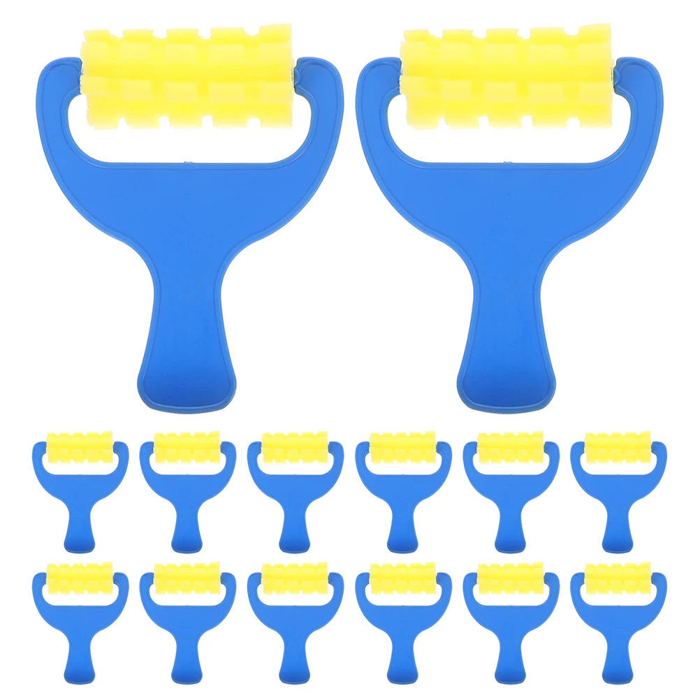 

16pcs Sponge Brush Craft Craft Sponges For Painting Painting Tools Kids Supplies Foam Roller Easy Clean Reusable