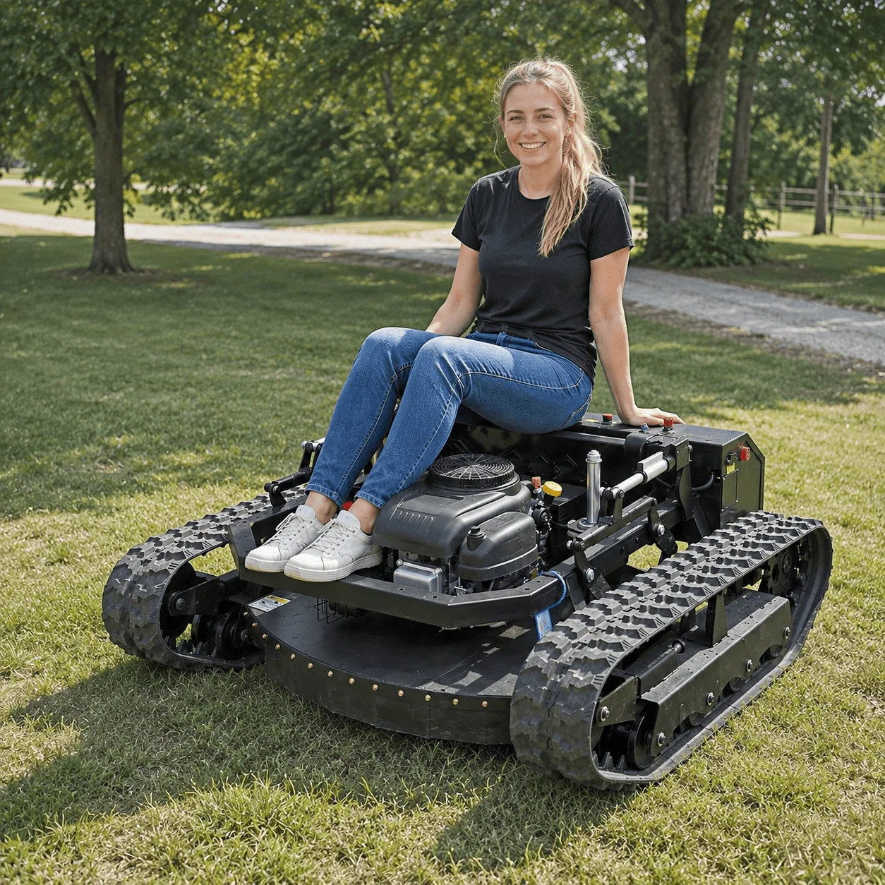 Remote Control Lawn Mower CE EPA Euro 5 Customizable RC Grass Cutter Heavy Duty All Terrain Professional Brush Cutter