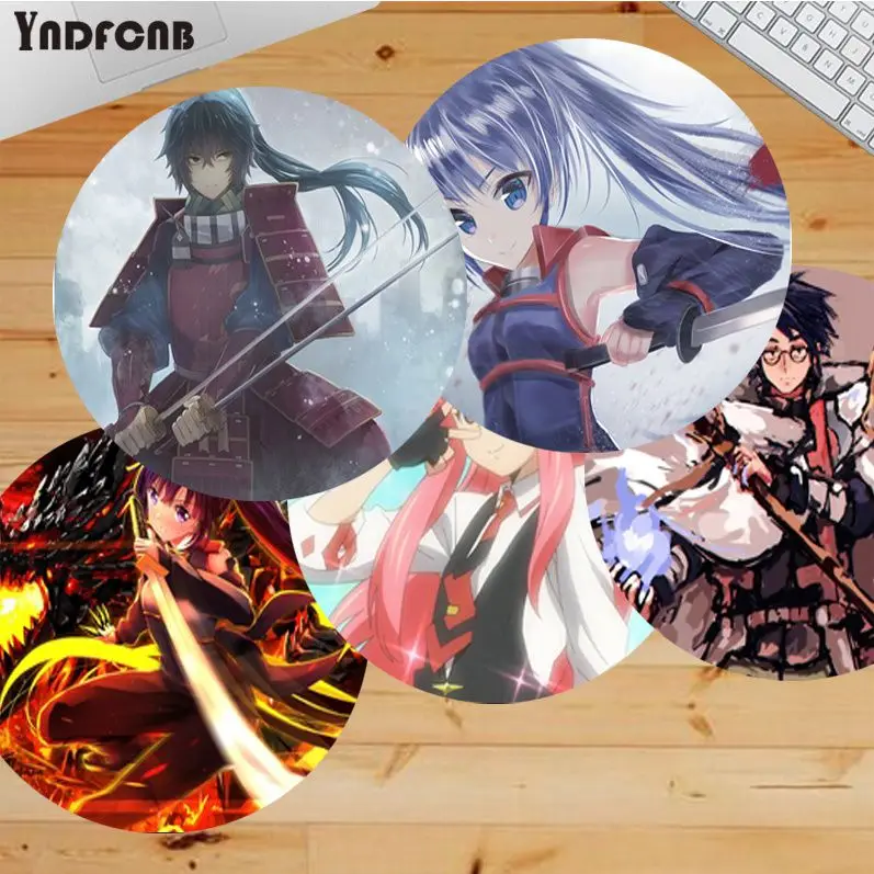 Log Horizon Anti-Slip Round Desktop Desk Mat Kawaii Gaming Accessories Students Writing Pad Mouse Pad Padmouse Desk Play Mats