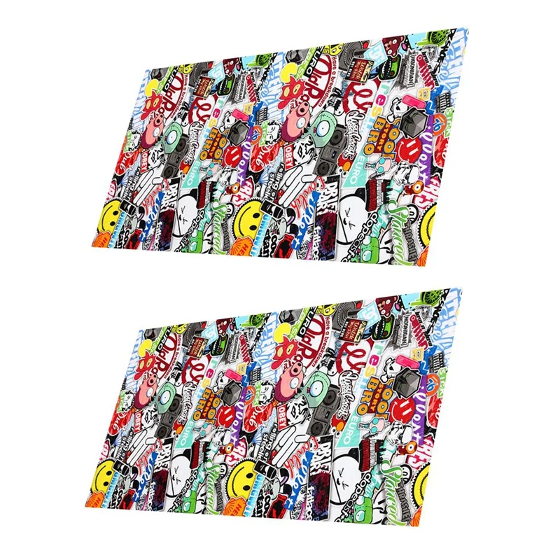 

2X Water Transfer Printing Film Hydrographics Hydro Dipping Kit Pig Recorder Graffiti 0.5X2M