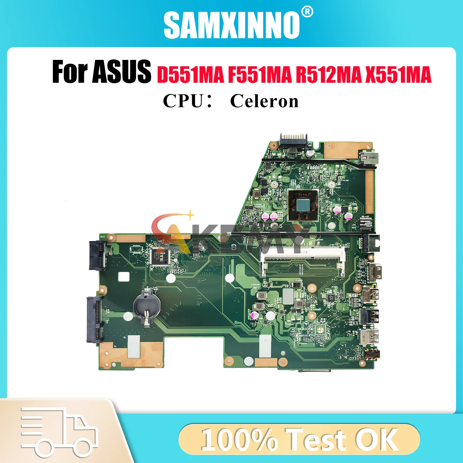 

X551MA Материнская плата для ноутбука ASUS VivoBook X551MA X551M R512MA D551MA F551MA Материнская плата для ноутбука с процессором Celeron 100% тестирование ОК