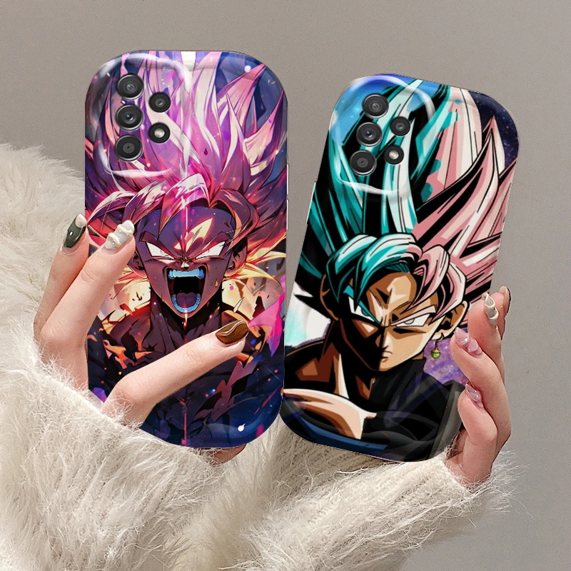 D-Dragon Ball Cartoon Art For Samsung A55 A54 A53 A52 A35 A34 A33 A32 A25 A24 A23 A22 A21S A15 A13 A14 5G Wave Oil Funda