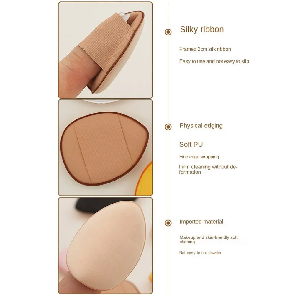 Dry Wet Dual-use Concealer Cushion Makeup Puff Blush Cosmetic Puff 7pcs Mini Finger Puff Thumb Air Cushion Puff Makeup Sponge