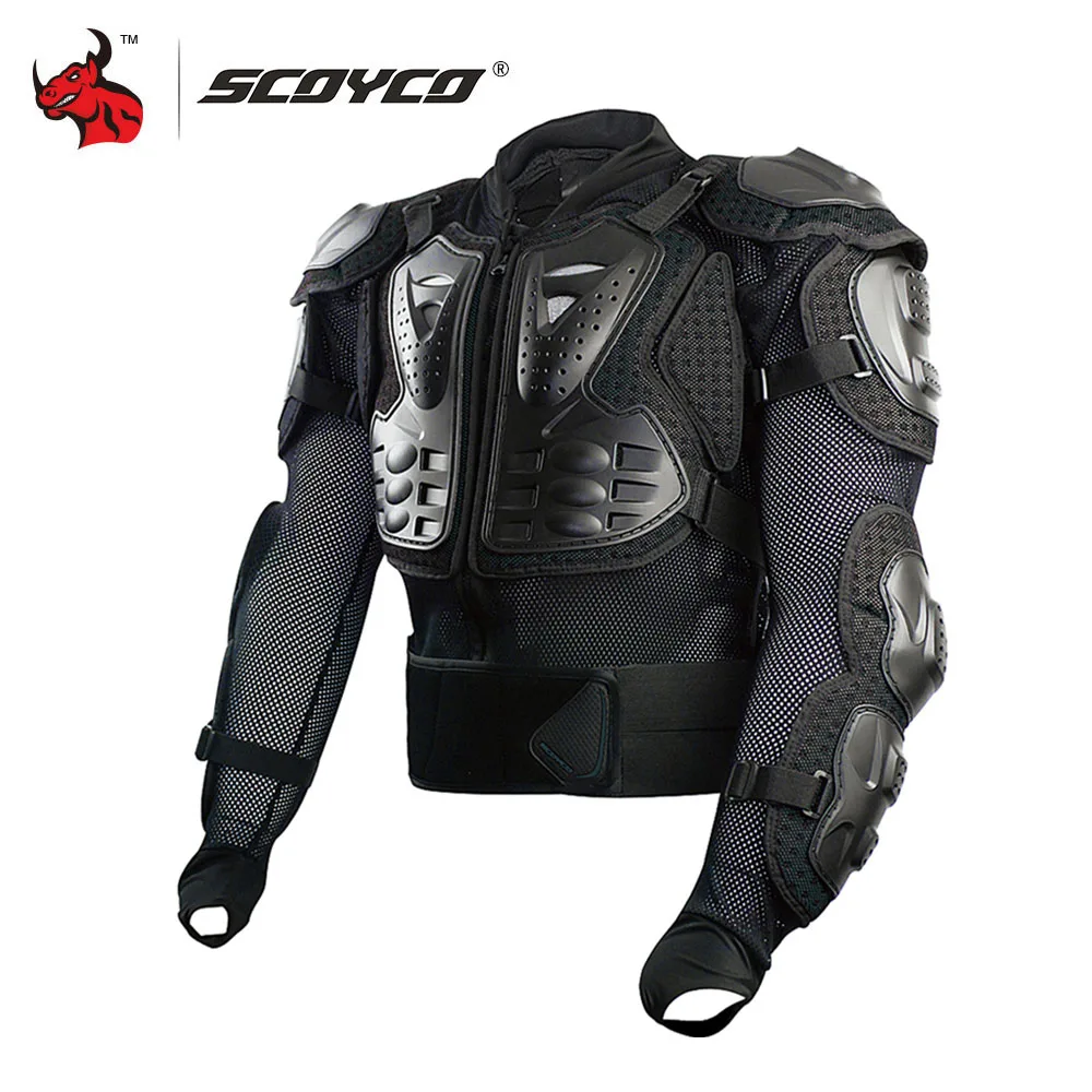 SCOYCO Adult Men Anti-drop Motorcycle Armor Wear-resistant Cycling Protective Motorcycle Jacket Protective Vest Size S-4XL