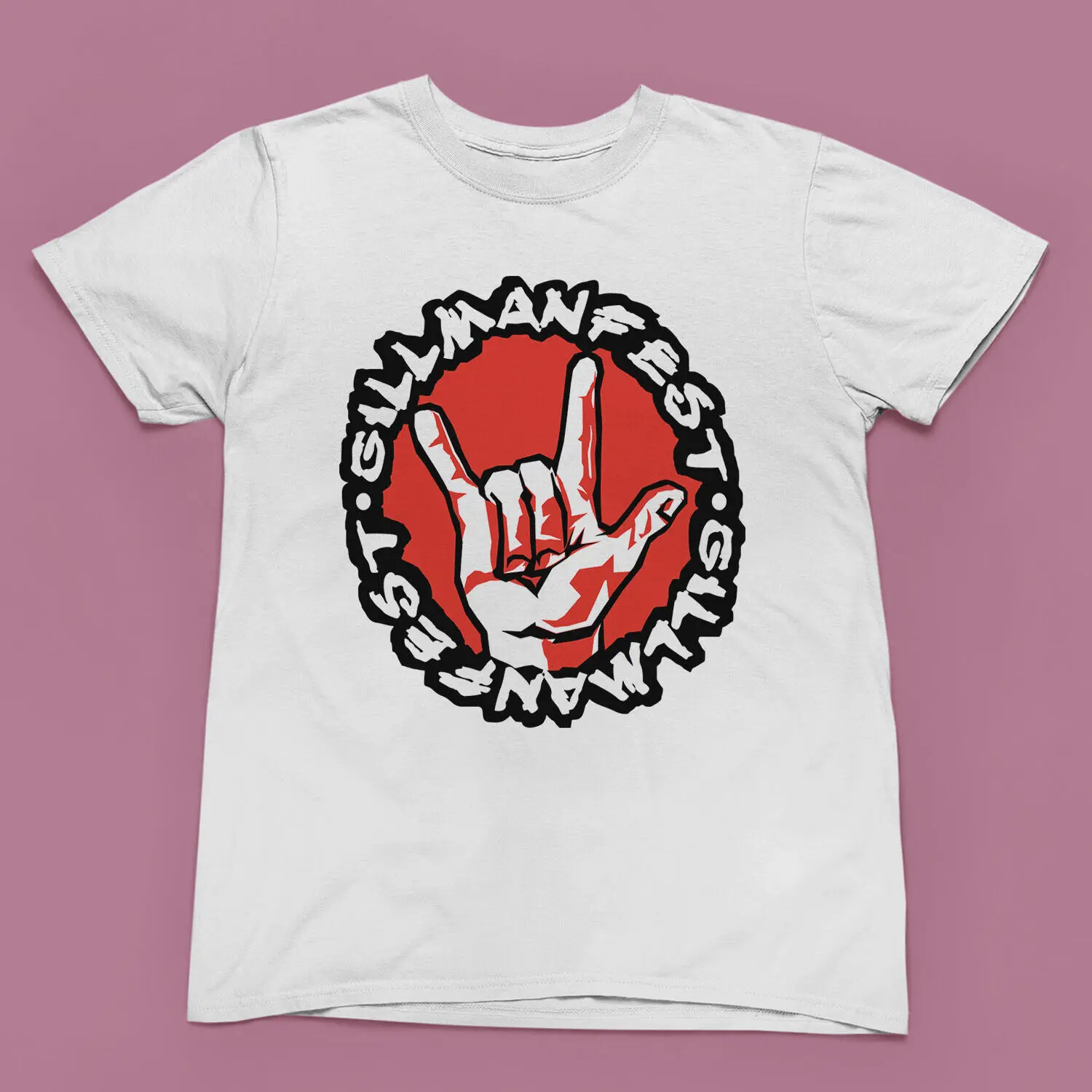 Gilmanfest Rock Hand Symbol Graphic T-Shirt – Men's & Women's Tee