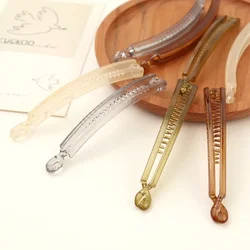 Acrylic Simple Banana Clip Korean Women Back Head Ponytail Clip Temperament Elegant Hairpin Headdress Hair Styling Clip Hairclip