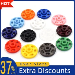 20set bottoni automatici invisibili piccoli in Nylon bottoni a pressione in plastica pulsante rimovibile bianco blu accessori per cucire 7mm-20mm