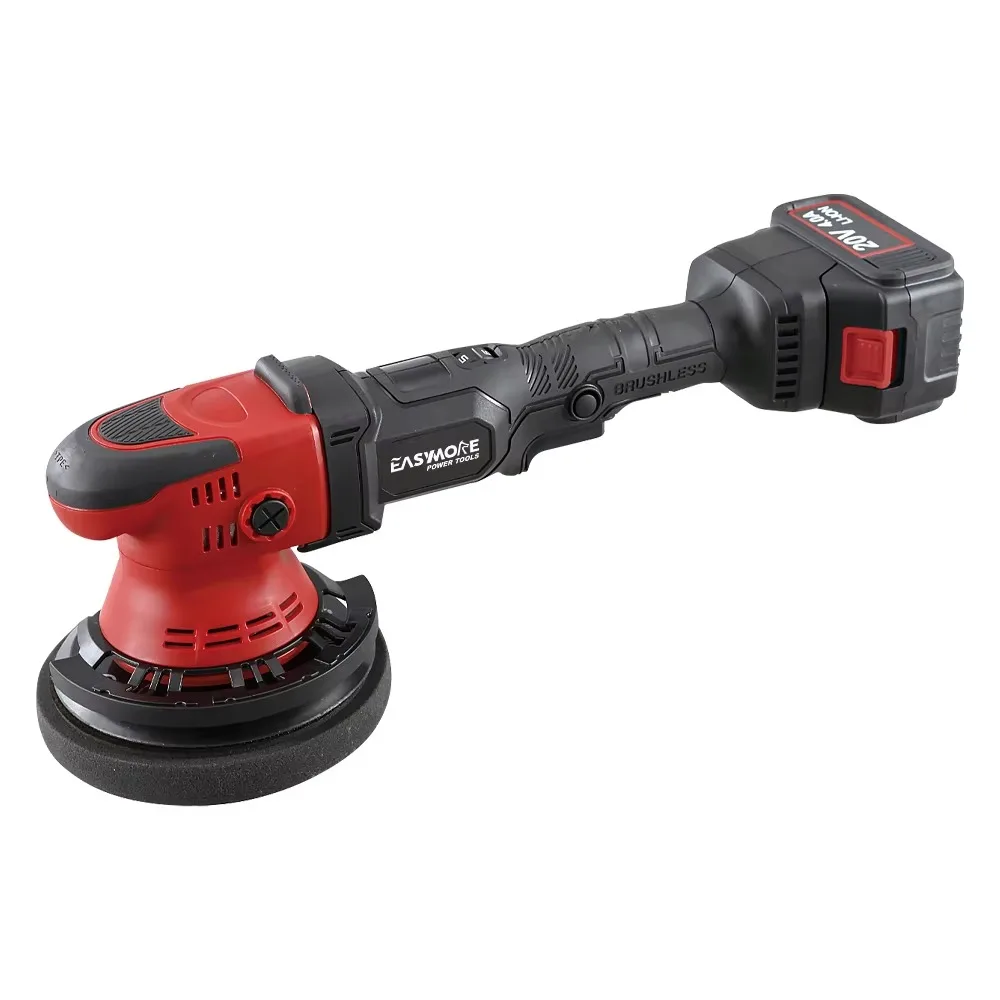 20V lithium battery 150mm portable double acting polisher with brushless motor, automotive double acting cordless polisher