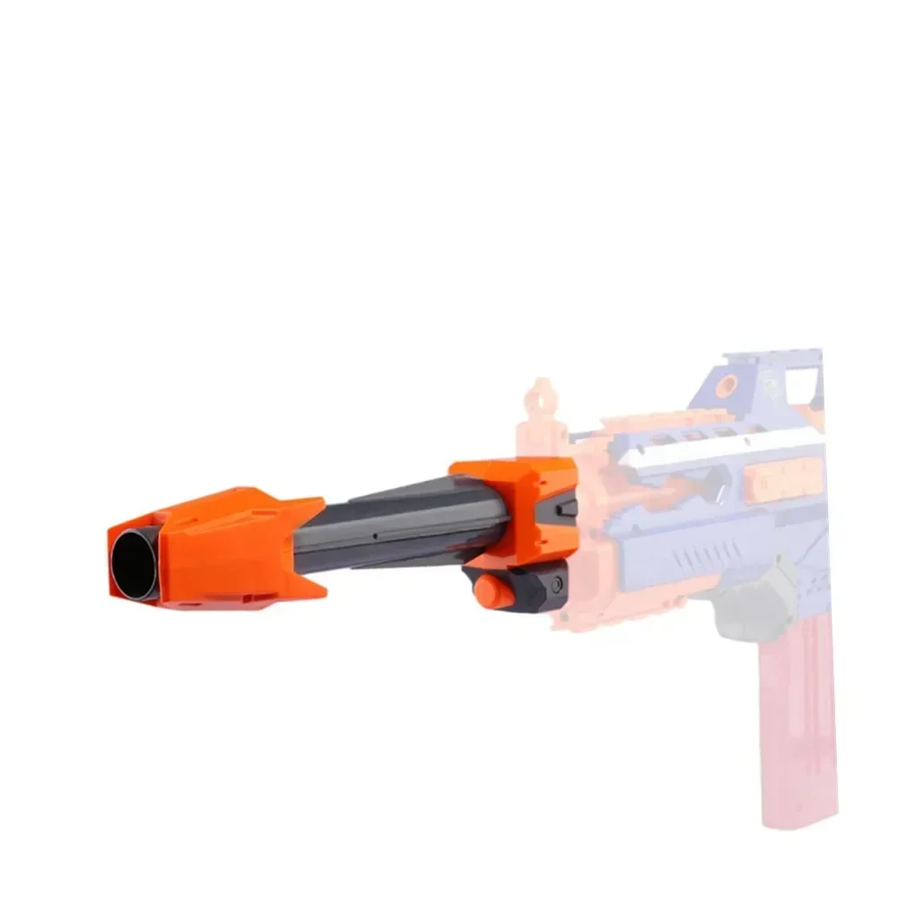 HOT1pcs pieza modificada decoración del tubo frontal para la serie Nerf Elite naranja gris para modificación de pistola de juguete Nerf