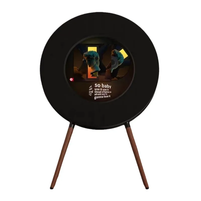 

Suspended lyrics record speaker Home living room smart bluetooth speaker Record lyrics speaker