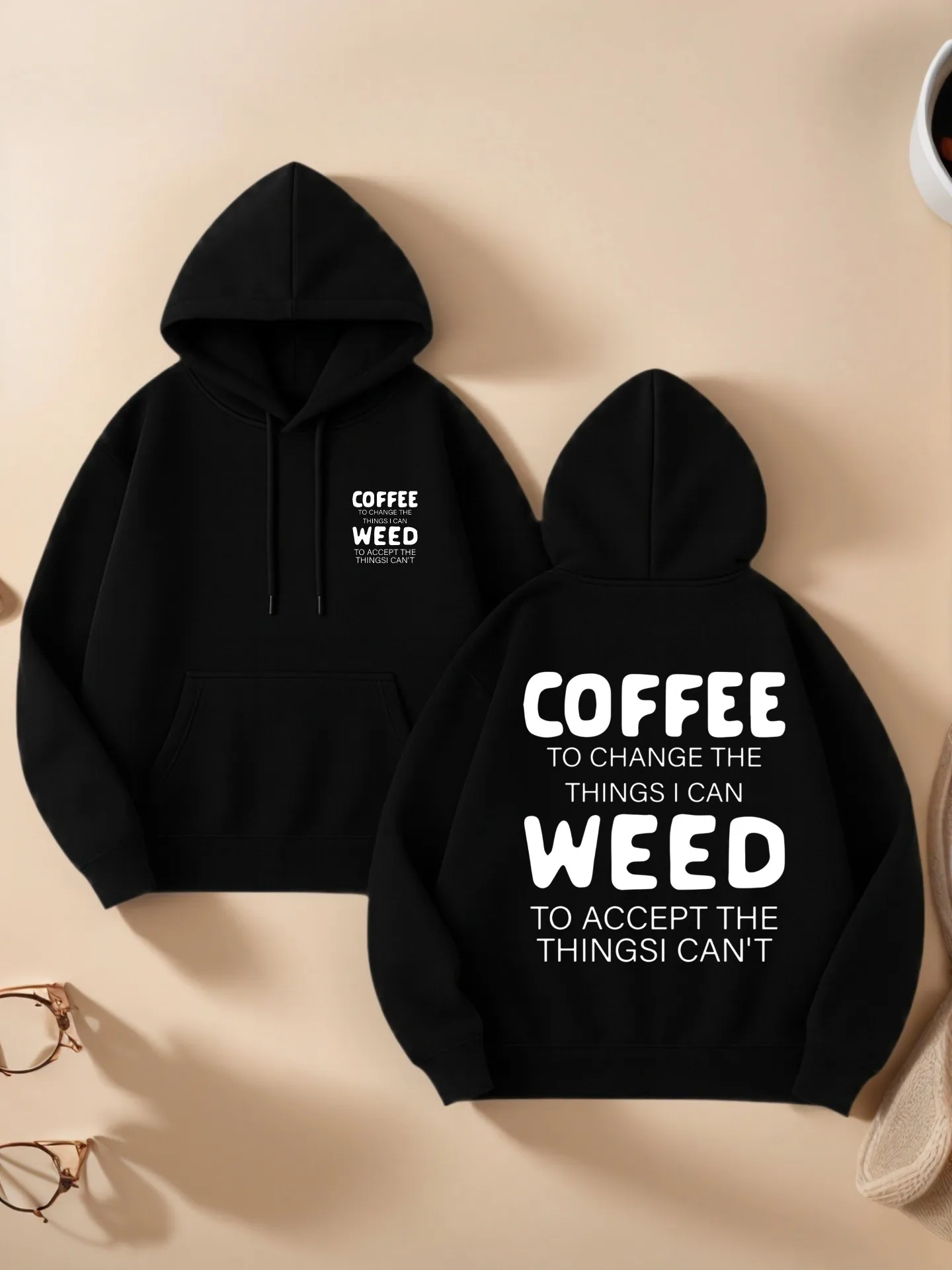 

Graphic Hoodie Women, Letter Print, Casual Streetwear Style, Comfortable Fabric, Casual Everyday Wear, For Young Men