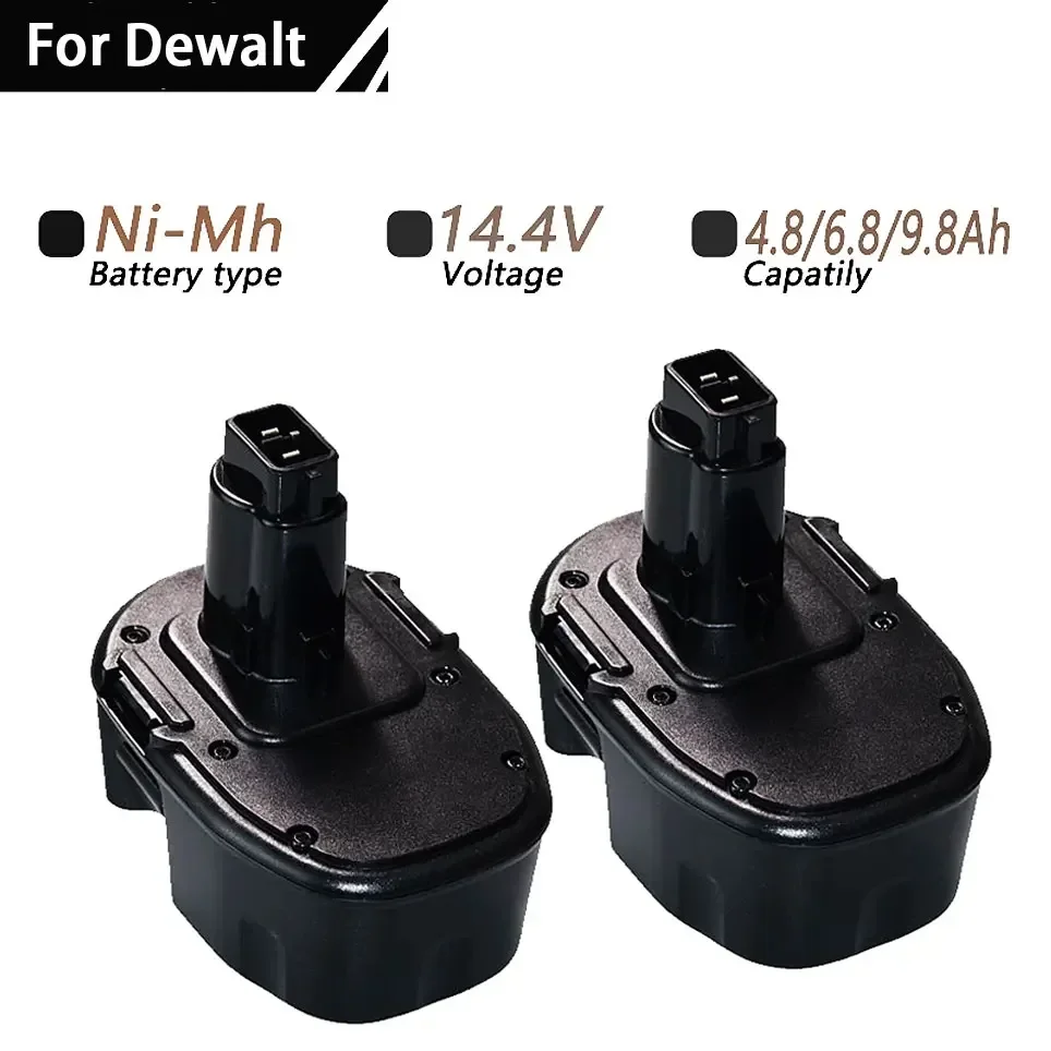 Pro Dewalt 6800mAh 14,4V Ni-MH náhradní baterie 14,4V XRP DC9091 DC9094 DW9091 DE9091 DE9092 14,4V akumulátorové elektrické nářadí - náhled 3