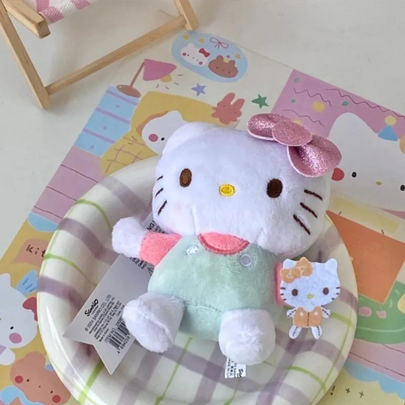 Hello Kitty Cute Plush Keychain Backpack Hanging Decorations Exquisite Cartoon Keychain Decoration Couple Gifts Christmas Gift