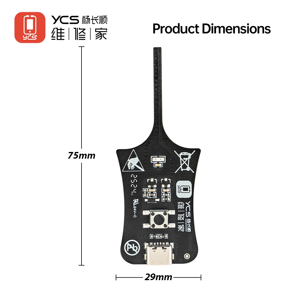 جهاز اختبار الحث YCS عالي الدقة مع قفل خطأ فوري LED أخضر للتشخيص السريع لأدوات إصلاح الهاتف المحمول