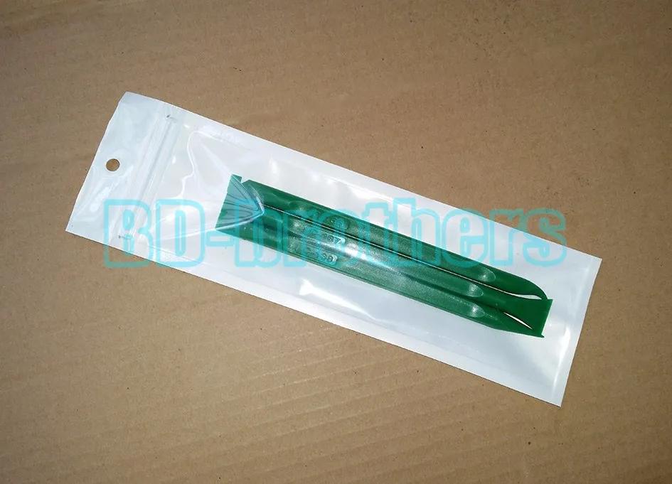 3 in 1 Green Pry Tool , 155mm Prying Opening Tools Plastic Crowbar for  Flat Cable / Screen / Housing Repair 300sets/lot