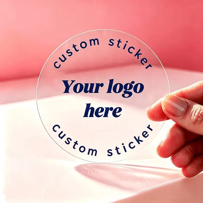 Custom Round Stickers for Brand Product Labels, Personalized Self-Adhesive Stickers for Gift Wrapping/Sealing,  Holidays/Stores