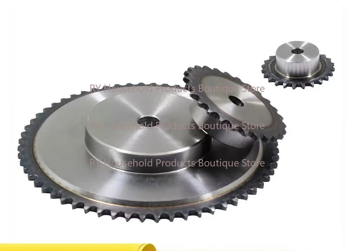 1Pcs 04C Belt Table Sprocket 40/42/43/44/45/48/50/60/80 Teeth 45 # Steel Industrial Drive Sprocket Hole 10/12/14mm Pitch 6.35mm