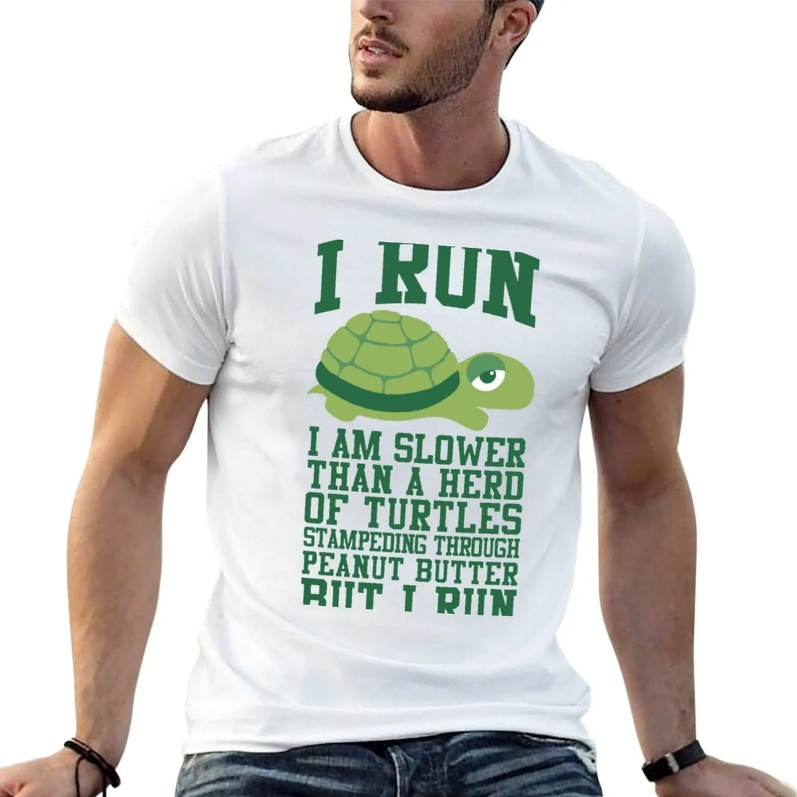 I Run T-Shirt man t shirt summer man t shirts high quality luxury brand t shirt for man T-shirt