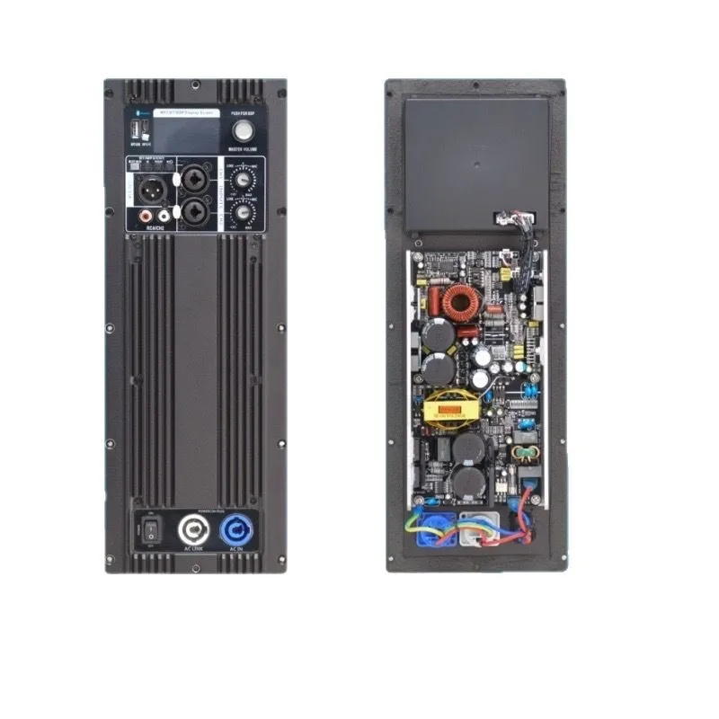 High-power active digital power amplifier module with DSP supports Bluetooth/MP3 dual-channel output