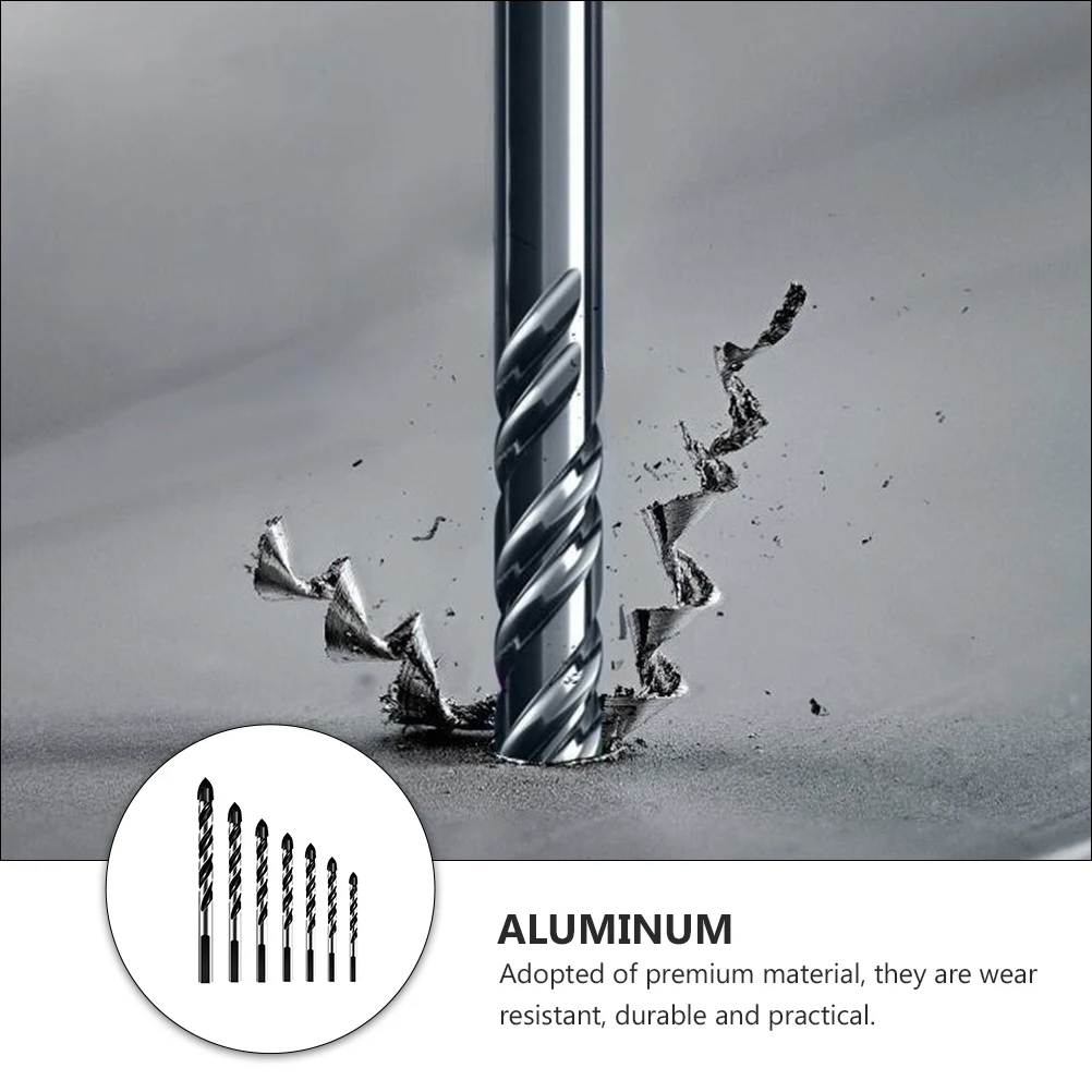 

1Set Drill Bit Set Premium Alloy Tile Concrete Marble Glass Electric Drill Tool Kit Durable for Steel Copper Wood Plastic