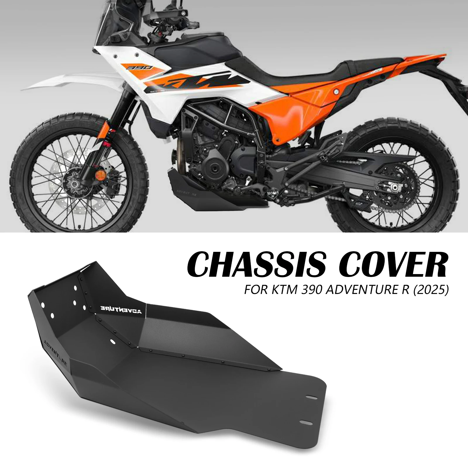 

Защитная пластина/защита картера двигателя для мотоцикла KTM 390 ADVENTURE R 2025 года, новая, для экспедиций, подходит для 390 ADV R