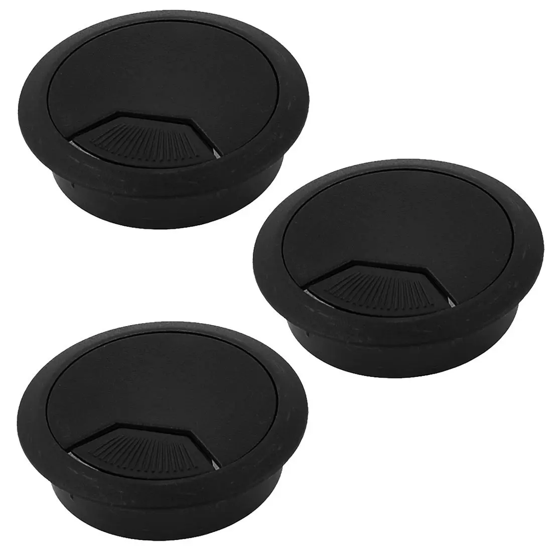 

60Mm Computer Desk Table Grommet Cable Port Wire Hole Cover 3 Pcs CNIM Hot
