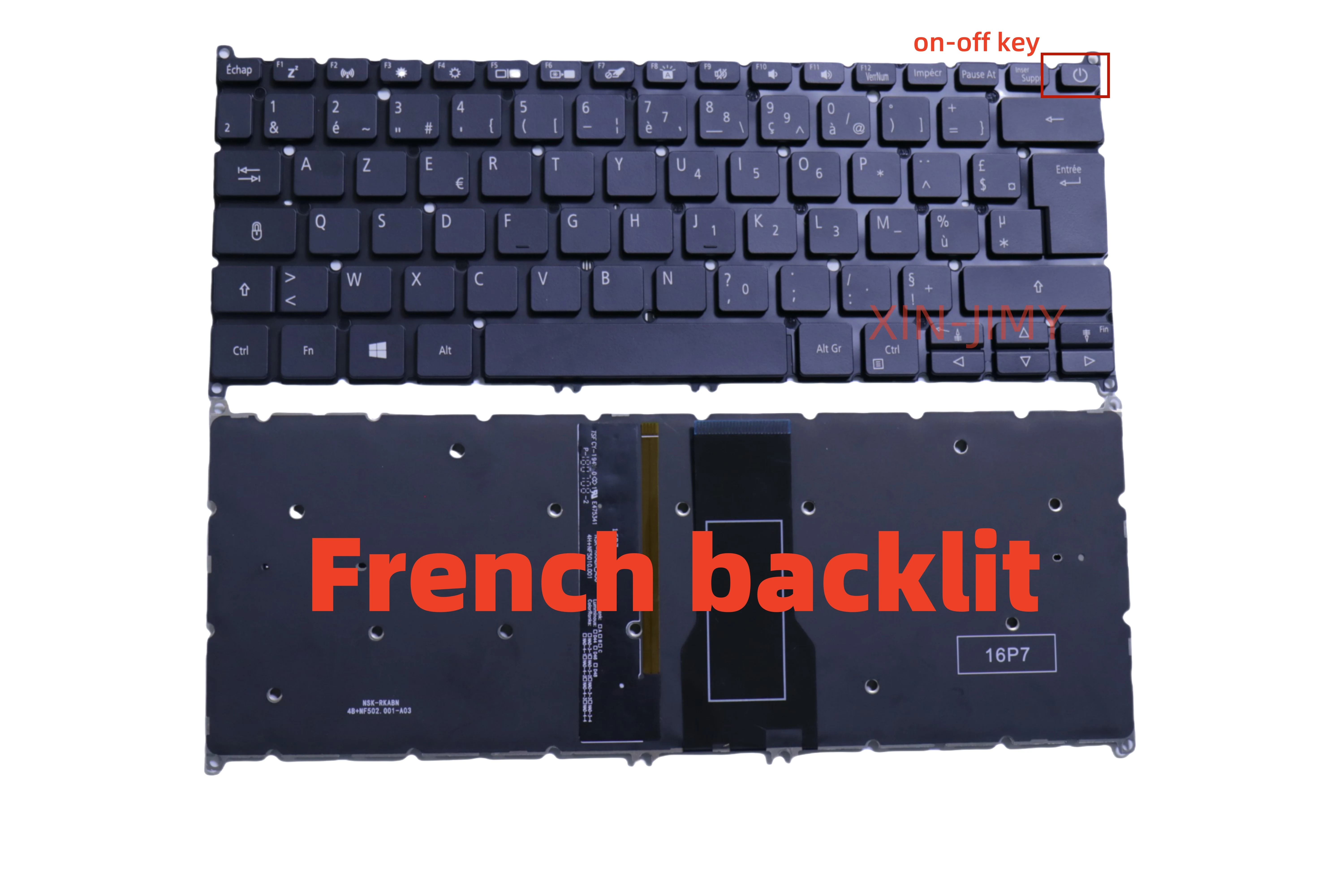 

Французская клавиатура для ноутбука с подсветкой для Acer Swift 3 SF314-41 SF314-54 SF314-55 SF314-56 SF314-511 N17W6 N17W7 N16C4