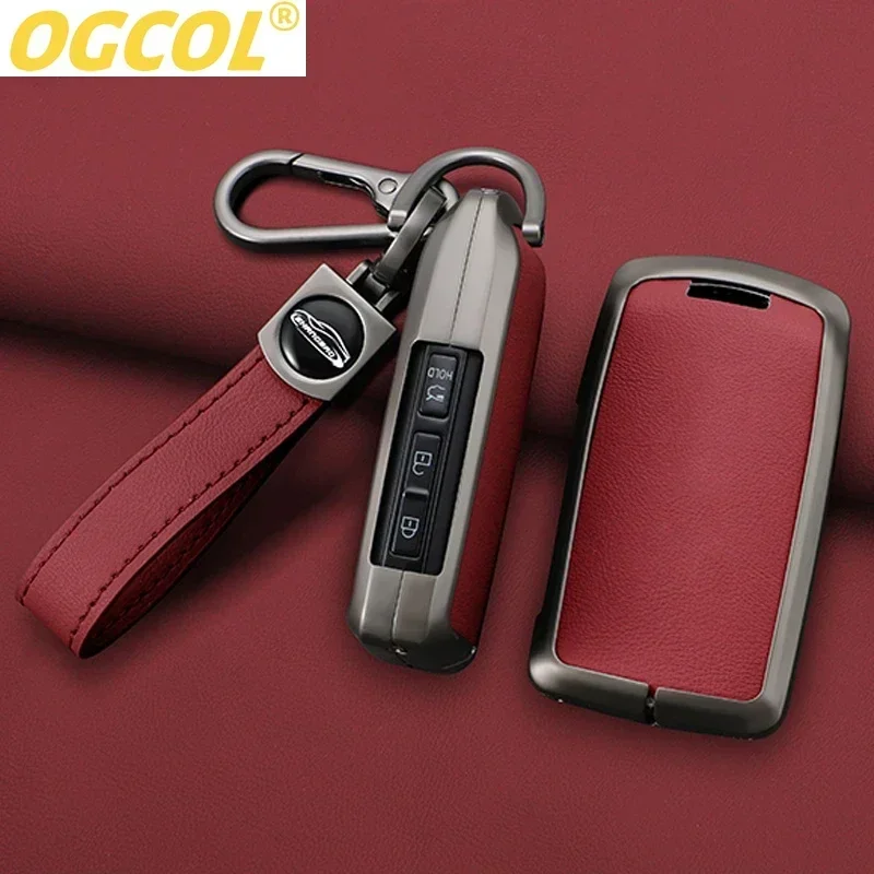 Zinc Alloy Leather Car Remote Key Case Cover Shell For Mazda 3 Alexa CX30 CX-30 CX3 CX-3 CX5 CX-5 CX8 CX-8 CX9 CX-9 Accessories