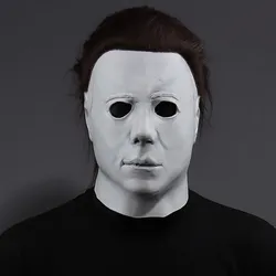 1978 Halloween Michael Myers maska Cosplay Horror krwawy zabójca Demon lateksowy kask karnawał bal przebierańców rekwizyty kostiumowe